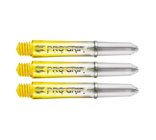 Наконечники для дротиків Shaft Target Pro Grip Vision Yellow Short – 3 шт Наконечники для дротиків Shaft Target Pro Grip Vision Yellow Short – 3 шт