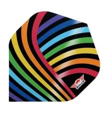 Хвостики для дротиків Flights Bull's Powerflite D100 Rainbow Std. – 3 шт