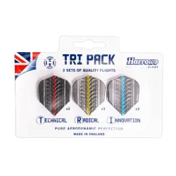 Хвостики для дротиків Flights Harrows Supergrip Tri Pack