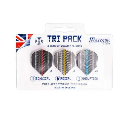 Хвостики для дротиків Flights Harrows Supergrip Tri Pack
