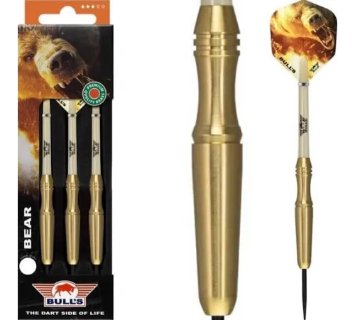 Дротики для дартсу Bull's Bear Brass Steel - 3 шт Дротики для дартсу Bull's Bear Brass Steel - 3 шт