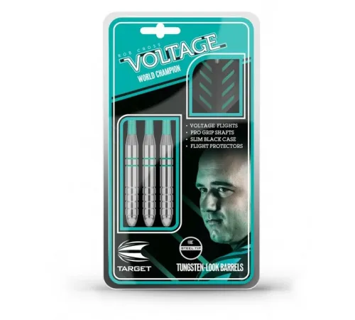 Дротики для дартсу Target Rob Cross Silver Voltage Steel - 3 шт Дротики для дартсу Target Rob Cross Silver Voltage Steel - 3 шт