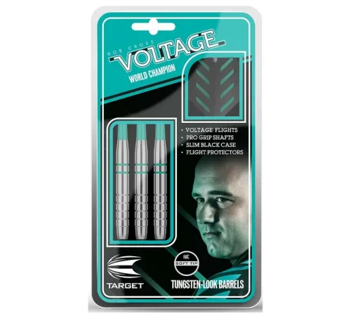 Дротики для дартсу Target Rob Cross Silver Voltage - 3 шт Дротики для дартсу Target Rob Cross Silver Voltage - 3 шт