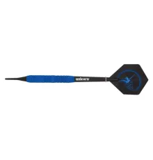 Дротики для дартсу Unicorn Core Plus Rubberised Brass Blue - 3 шт