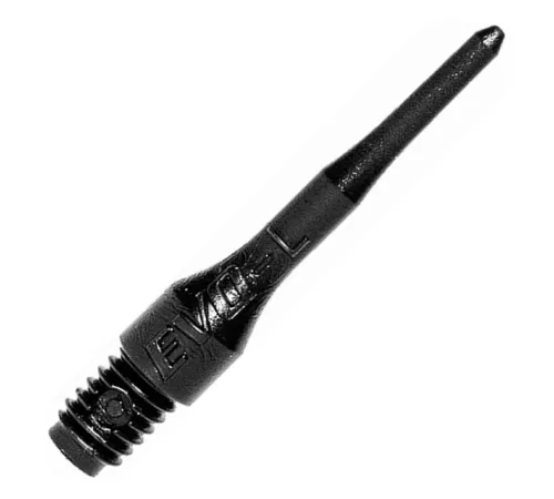 Наконечники для дротиків Bull's EVO Long Points 50 штук - чорні Наконечники для дротиків Bull's EVO Long Points 50 штук - чорні