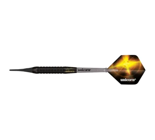 Дротики для дартсу м'які Unicorn WC Black Brass Gary Anderson - 3 шт Дротики для дартсу м'які Unicorn WC Black Brass Gary Anderson - 3 шт