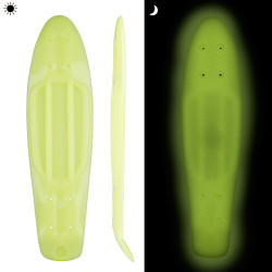 Колода освітлена для Penny Board  WORKER Solosy 22.5*6” - жовтий