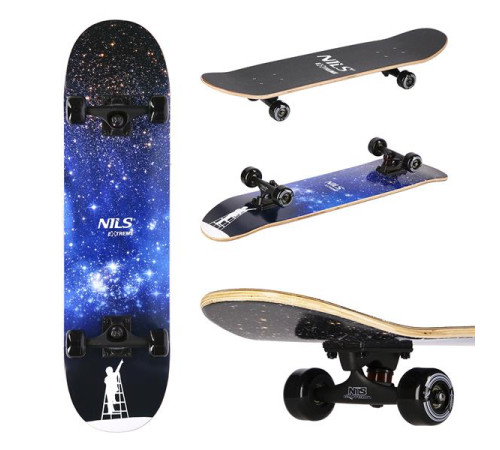 Скейтборд NILS EXTREME CR3108SA SPACE Скейтборд NILS EXTREME CR3108SA SPACE