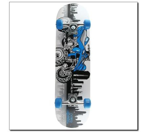 Скейтборд CR3108SB SPEED NILS EXTREME - сіро-блакитний Скейтборд CR3108SB SPEED NILS EXTREME - сіро-блакитний