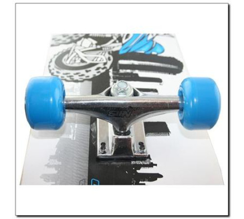 Скейтборд CR3108SB SPEED NILS EXTREME - сіро-блакитний Скейтборд CR3108SB SPEED NILS EXTREME - сіро-блакитний