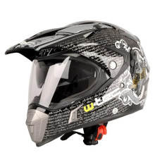 Шолом для мотокросу W-TEC NK-311 enduro BLENDA 2019 розмір M 57-58 см, чорно-сірий