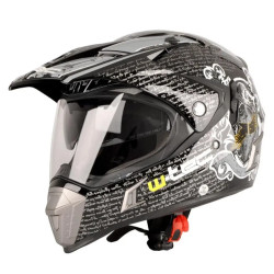Шолом для мотокросу W-TEC NK-311 enduro BLENDA 2019 розмір M 57-58 см, чорно-сірий