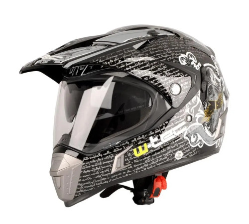 Шолом для мотокросу W-TEC NK-311 enduro BLENDA 2019 розмір M 57-58 см, чорно-сірий