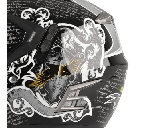 Шолом для мотокросу W-TEC NK-311 enduro BLENDA 2019 розмір M 57-58 см, чорно-сірий