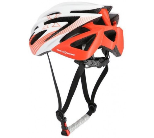 Шолом MTW24 (58-61 cm) NILS EXTREME - біло-помаранчевий/розмір L