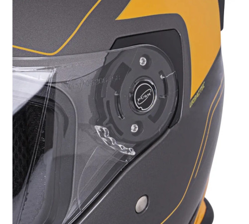 Шолом мотоциклетний W-TEC V586 Urbaztec розмір XS 53-54 см, жовто-сірий