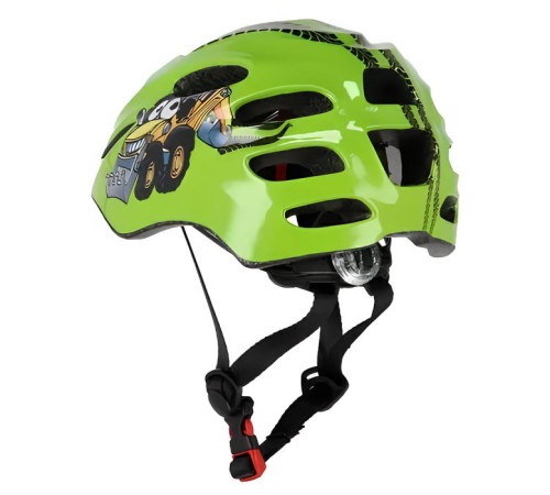 Дитячий шолом NILS EXTREME MTW01 LED розмір XS 44-48 см, зелений