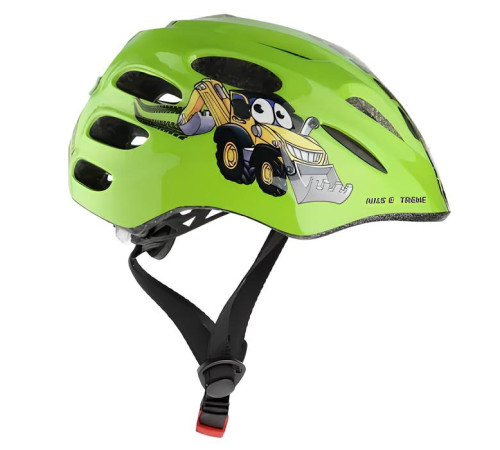 Дитячий шолом NILS EXTREME MTW01 LED розмір XS 44-48 см, зелений