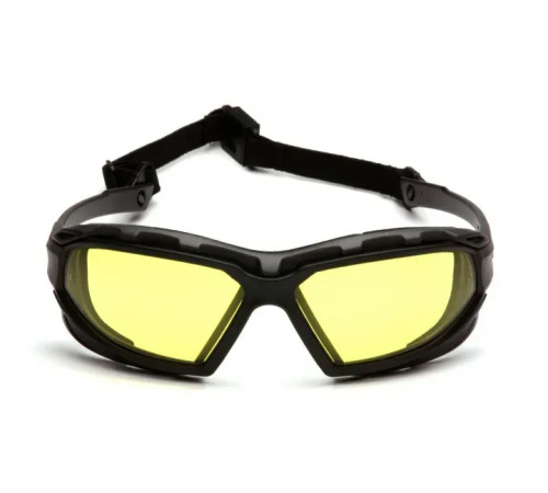 Окуляри захисні з ущільнювачем Pyramex Highlander-PLUS Anti-Fog, жовті