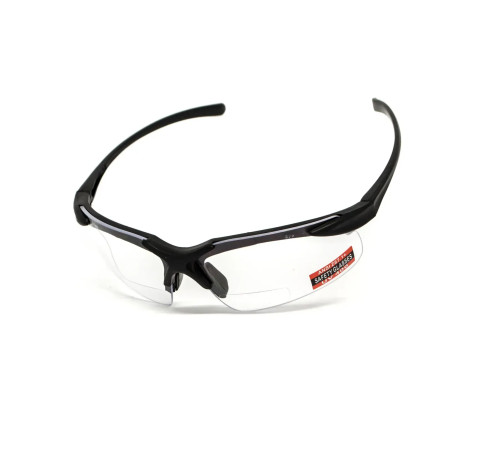 Окуляри захисні біфокальні Global Vision Apex Bifocal +2.0, прозорі