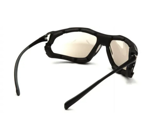 Окуляри захисні з ущільнювачем Pyramex Proximity (indoor/outdoor) Anti-Fog, дзеркальні напівтемні