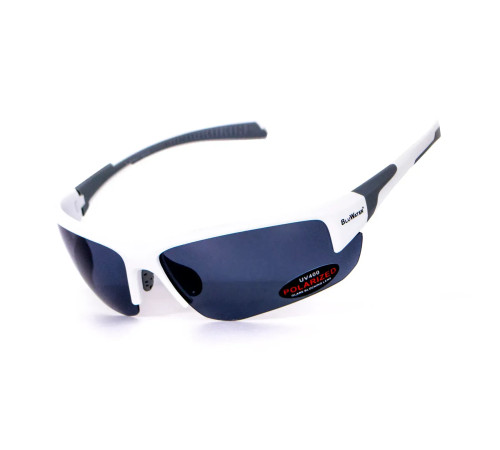 Окуляри BluWater Samson-3 White Polarized (gray), сірі