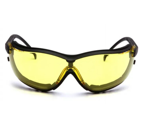Окуляри захисні з ущільнювачем Pyramex V2G Anti-Fog, жовті