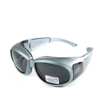 Окуляри захисні з ущільнювачем Global Vision Outfitter Metallic Anti-Fog, сірі