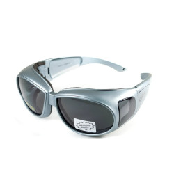 Окуляри захисні з ущільнювачем Global Vision Outfitter Metallic Anti-Fog, сірі