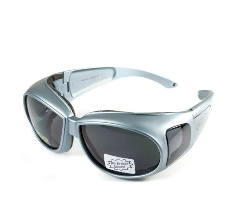 Окуляри захисні з ущільнювачем Global Vision Outfitter Metallic Anti-Fog, сірі