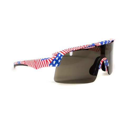 Окуляри захисні Global Vision Holeshot USA Flag, сірі