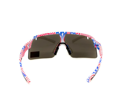 Окуляри захисні Global Vision Holeshot USA Flag, сірі