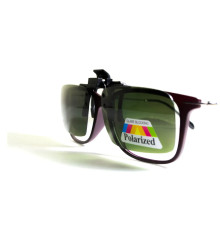 Полярізаційна накладка на окуляри, темно-зелена