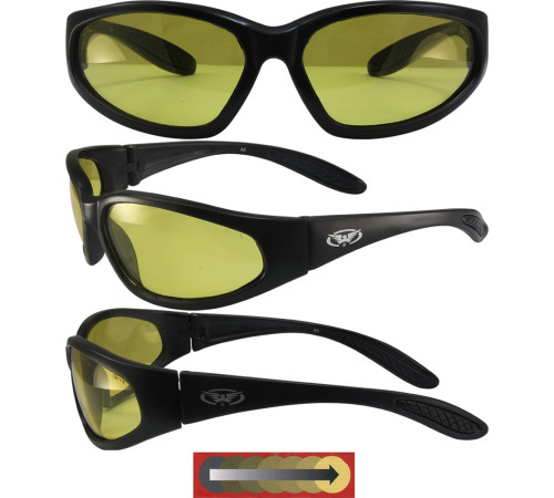 Окуляри захисні фотохромні Global Vision Hercules-1 Photochromic, жовті