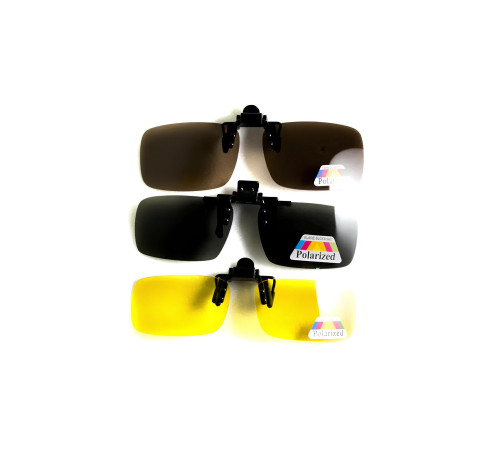 Полярізаційна накладка на окуляри, жовта