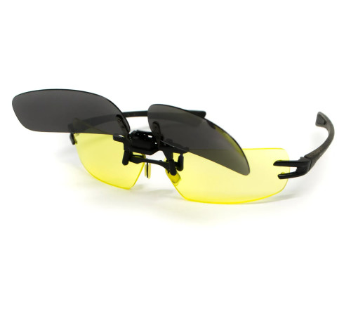 Полярізаційна накладка на окуляри, зелена