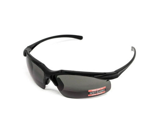 Окуляри захисні біфокальні Global Vision Apex Bifocal +2.0, сірі