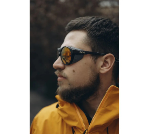 Окуляри захисні GOG Manaslu Photochromic Cat.2-4, чорно-рожеві