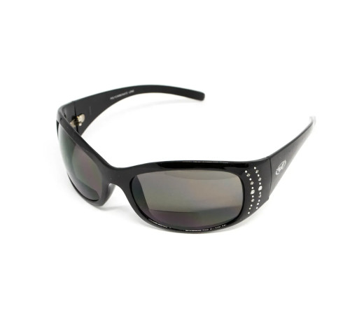 Окуляри захисні біфокальні Global Vision Marilyn-2 Bifocal (+2.5), чорні