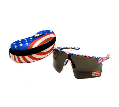 Окуляри захисні Global Vision Onyx USA Flag
