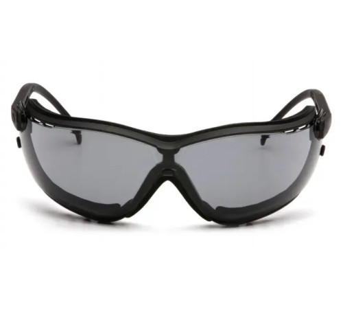 Окуляри захисні з ущільнювачем Pyramex V2G Super Anti-Fog H2MAX, сірі