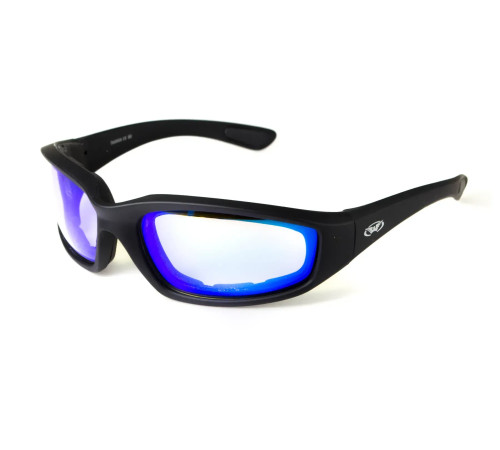 Окуляри захисні фотохромні Global Vision KickBack Photochromic Anti Fog, сині