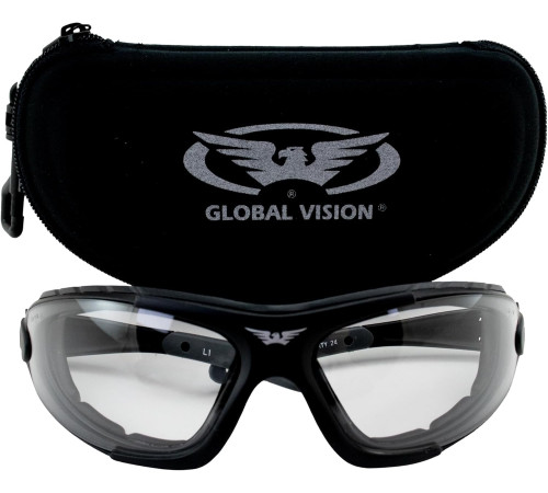 Окуляри захисні фотохромні Global Vision Shorty Photochromic (clear) Anti-Fog,прозорі