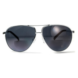 Окуляри захисні з біфокальною лінзою Global Vision Aviator (+3.0) (gray), сірі