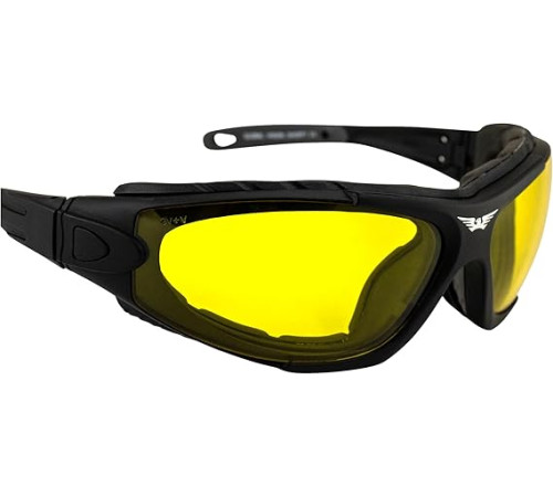 Окуляри захисні фотохромні Global Vision Shorty Photochromic Anti-Fog, жовті