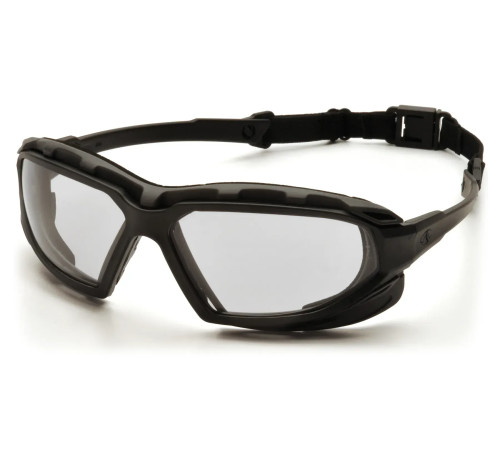 Окуляри захисні з ущільнювачем Pyramex Highlander-Plus Anti-Fog, прозорі