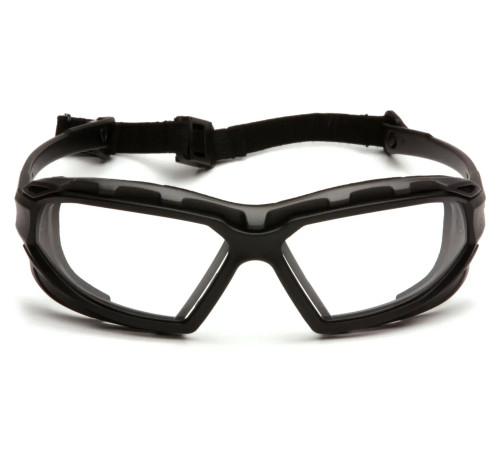 Окуляри захисні з ущільнювачем Pyramex Highlander-Plus Anti-Fog, прозорі