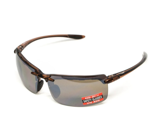 Окуляри захисні Global Vision Wheelin Crystal Brown, коричневі