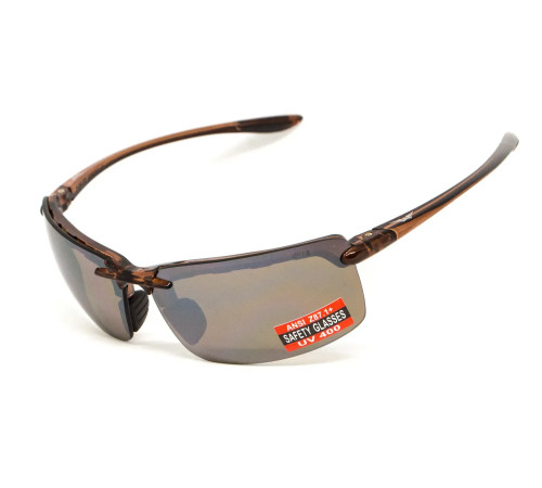 Окуляри захисні Global Vision Wheelin Crystal Brown, коричневі