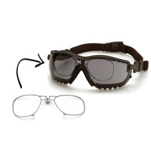 Окуляри захисні з ущільнювачем Pyramex V2G+RX Super Anti-Fog H2MAX, сірі